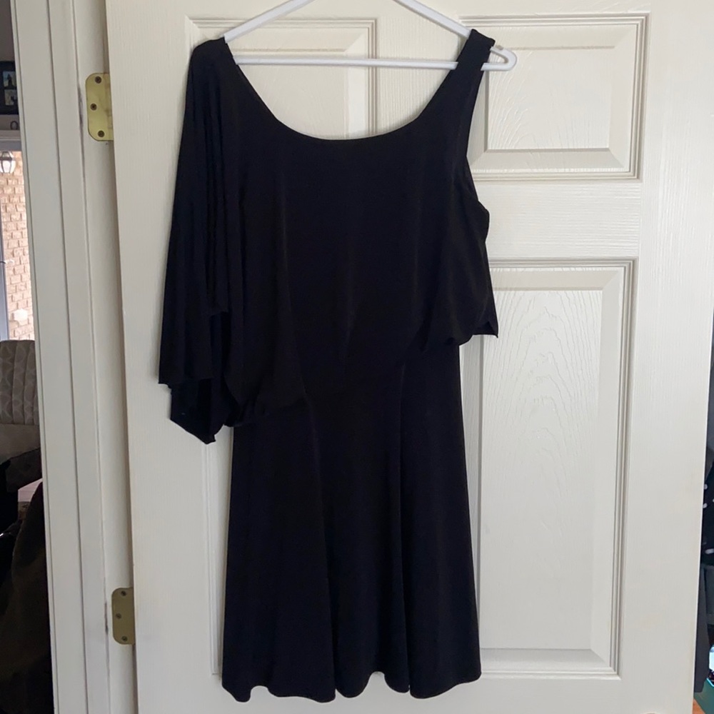 Jessica Simpson Black One Shoulder Dress